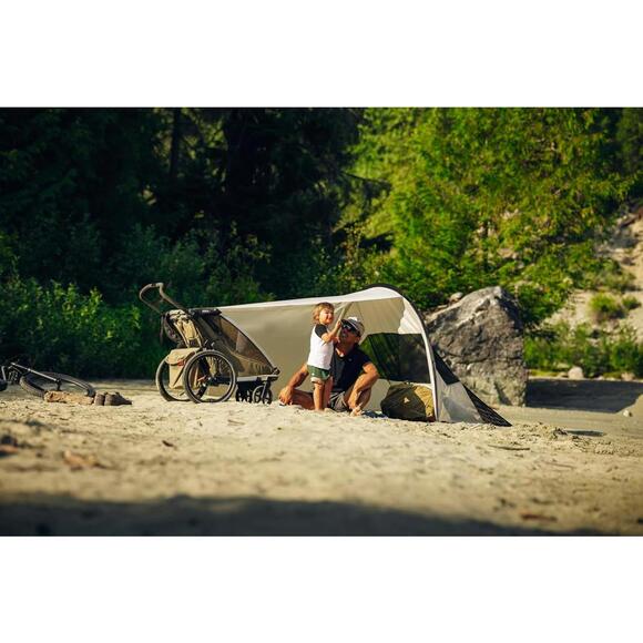 Thule Sun & Wind Tarp for Chariots & Urban Glide Strollers Tool Free Install - Picture 4 of 9